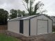 5m x 8m Steel Garage with Rolling Door & Normal Door