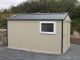 3m x 4m Steel Shed with White Window & Sliding Door
