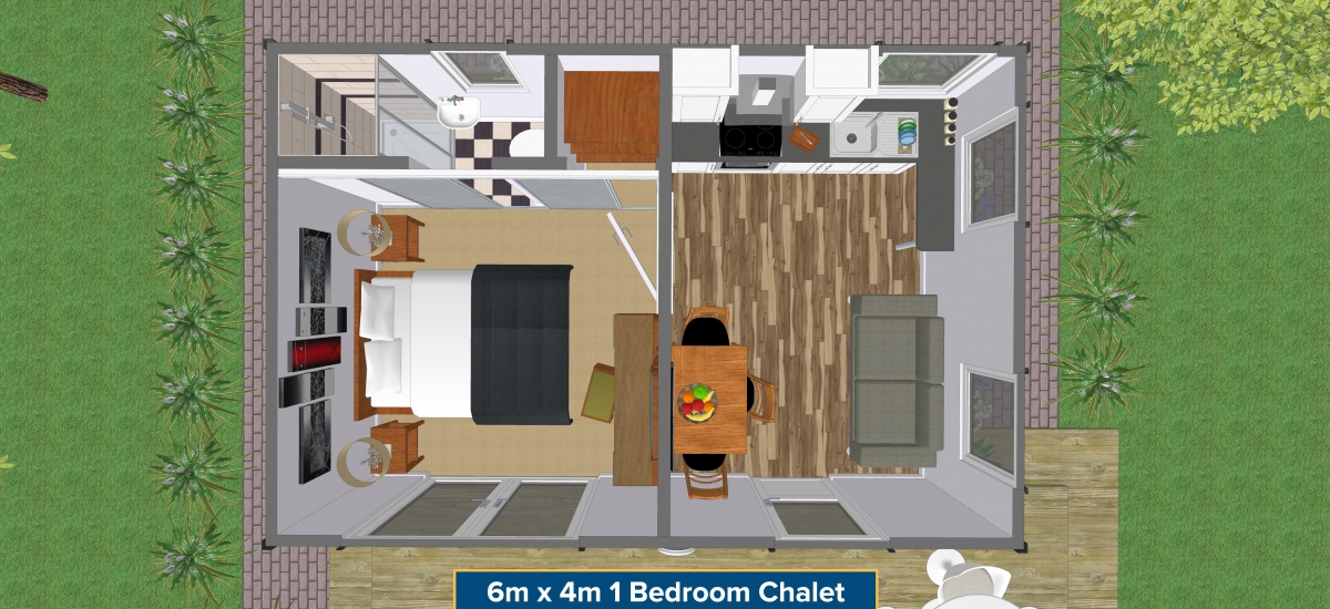  , Bedroom Chalets, Garden Rooms, Garden Chalets Steeltech Sheds