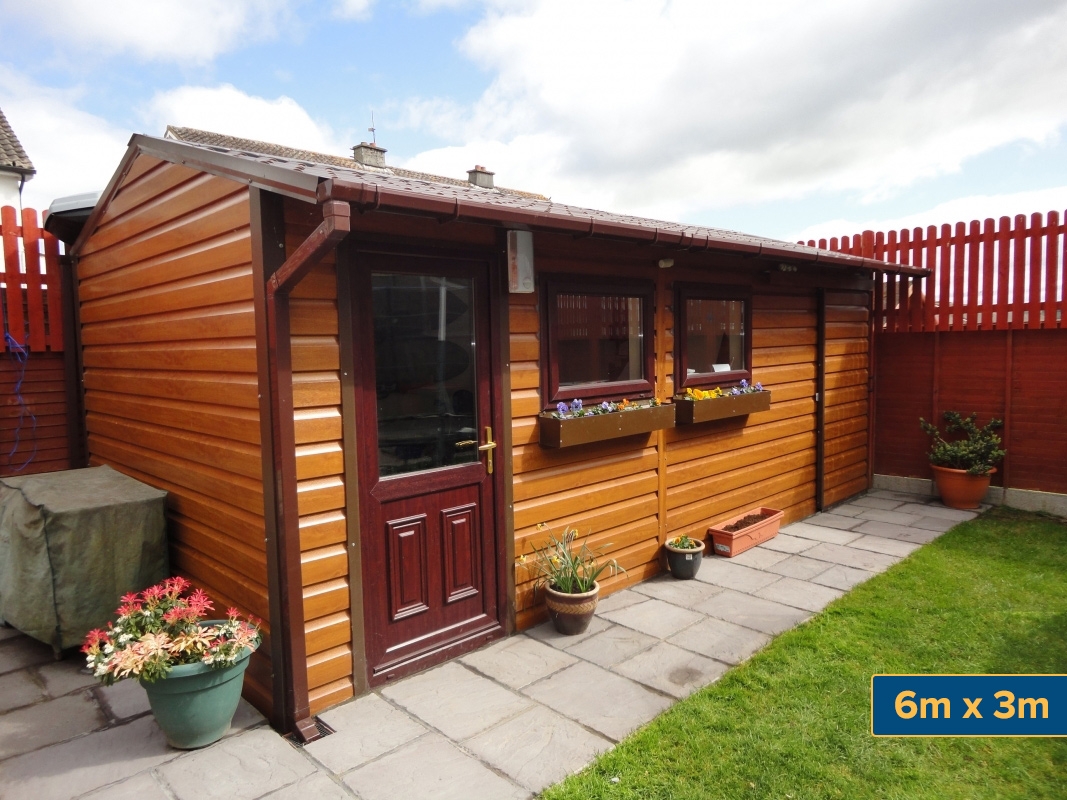 Garden Chalets Gallery Steeltech Garden Sheds Ireland