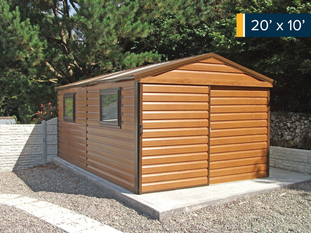 6ft x 9ft steel shed - long and strong - sheds direct ireland