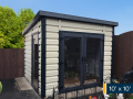 10ft x 10ft garden room shed