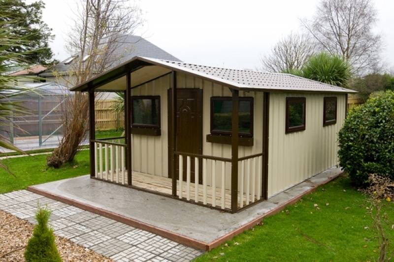 Steel Chalets, Garden Chalets, Summer Houses | Steeltech Sheds