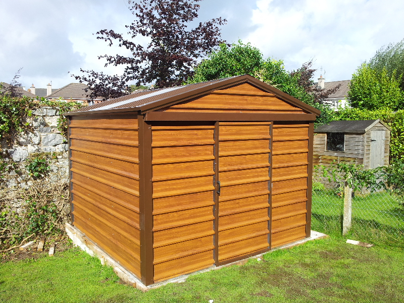 Timber Effect PVC Steel Sheds &amp; Woodgrain Effect Sheds