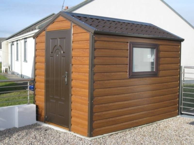 Timber Effect PVC Steel Sheds &amp; Woodgrain Effect Sheds