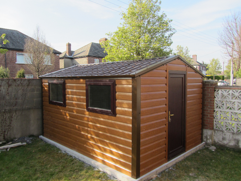 Timber Effect PVC Steel Sheds &amp; Woodgrain Effect Sheds