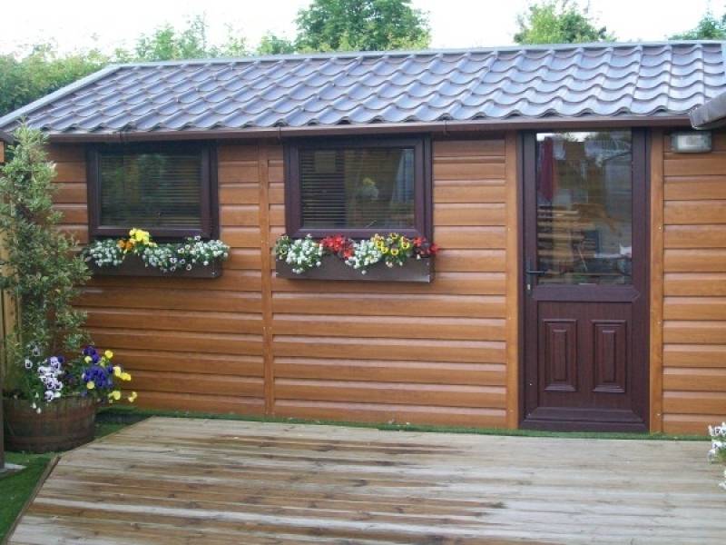 Timber Effect PVC Steel Sheds &amp; Woodgrain Effect Sheds