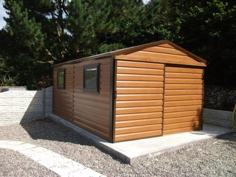 Timber Effect PVC Steel Sheds &amp; Woodgrain Effect Sheds