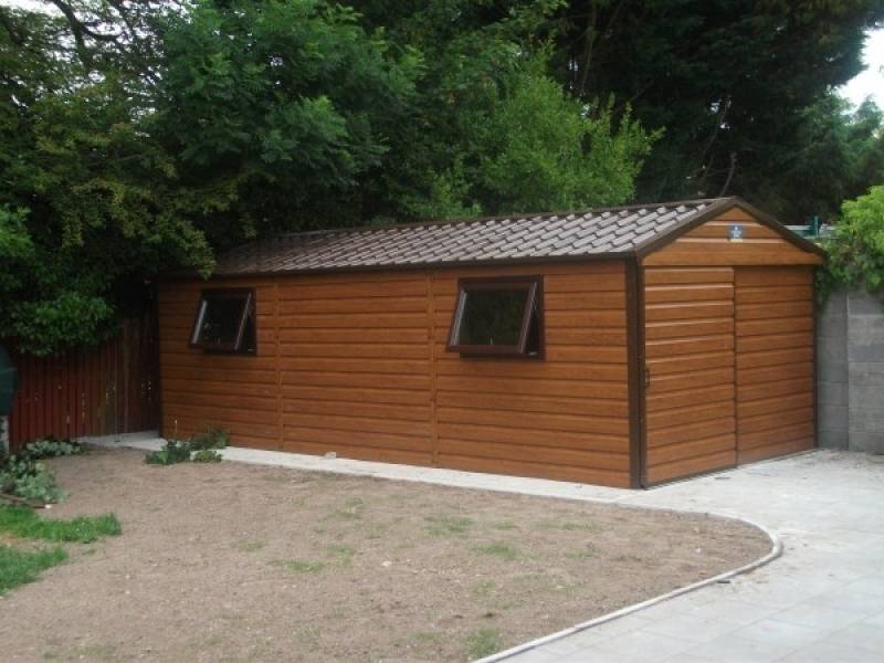 Timber Effect PVC Steel Sheds &amp; Woodgrain Effect Sheds