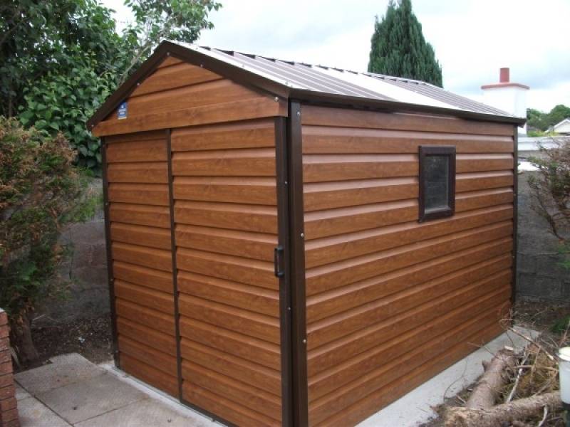 Timber Effect PVC Steel Sheds &amp; Woodgrain Effect Sheds