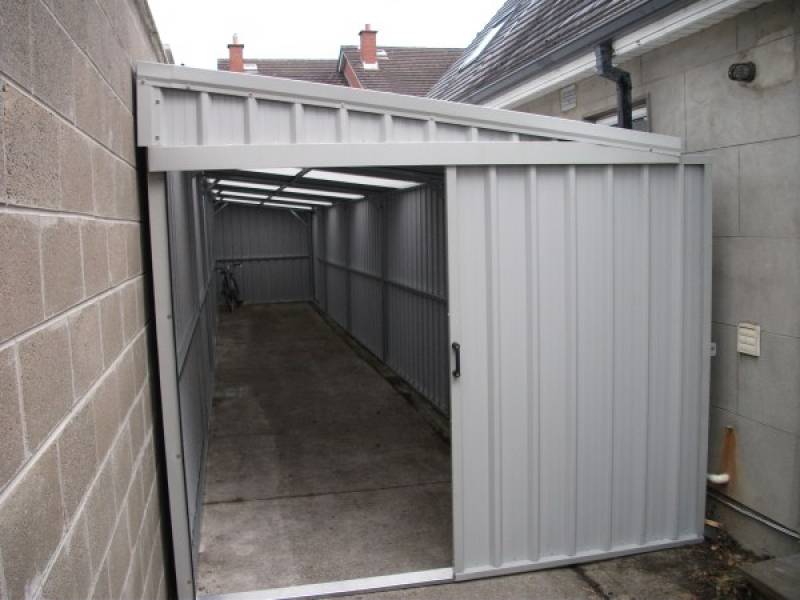 Lean to Steel Shed