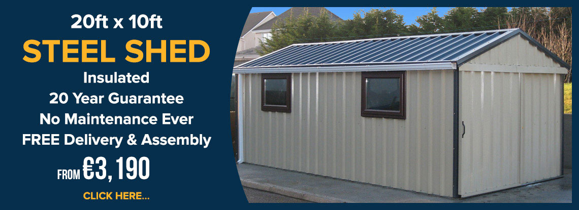 steel sheds - steel garages - garden sheds - timber sheds