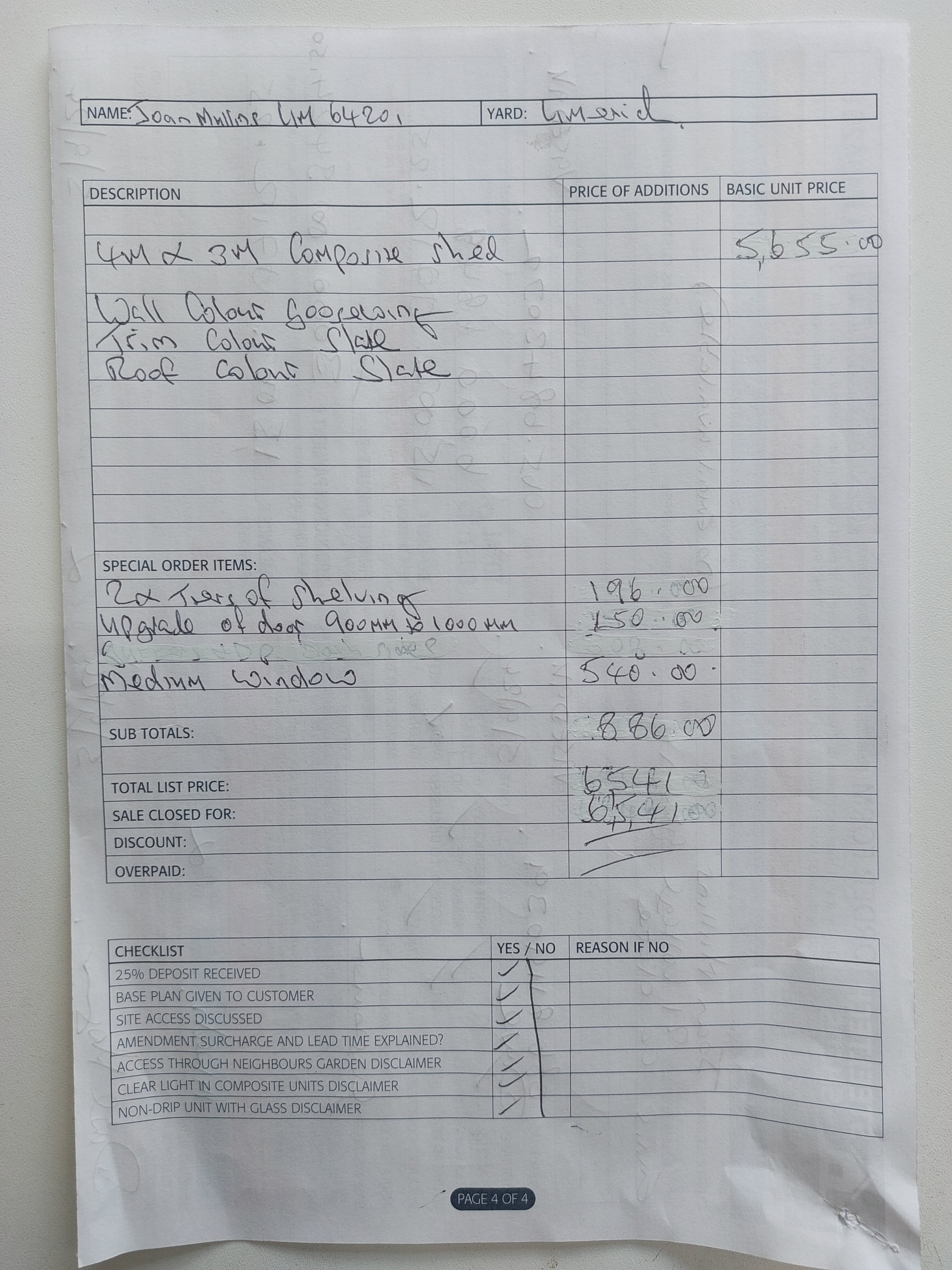 Upload Scanned PRICING PAGE