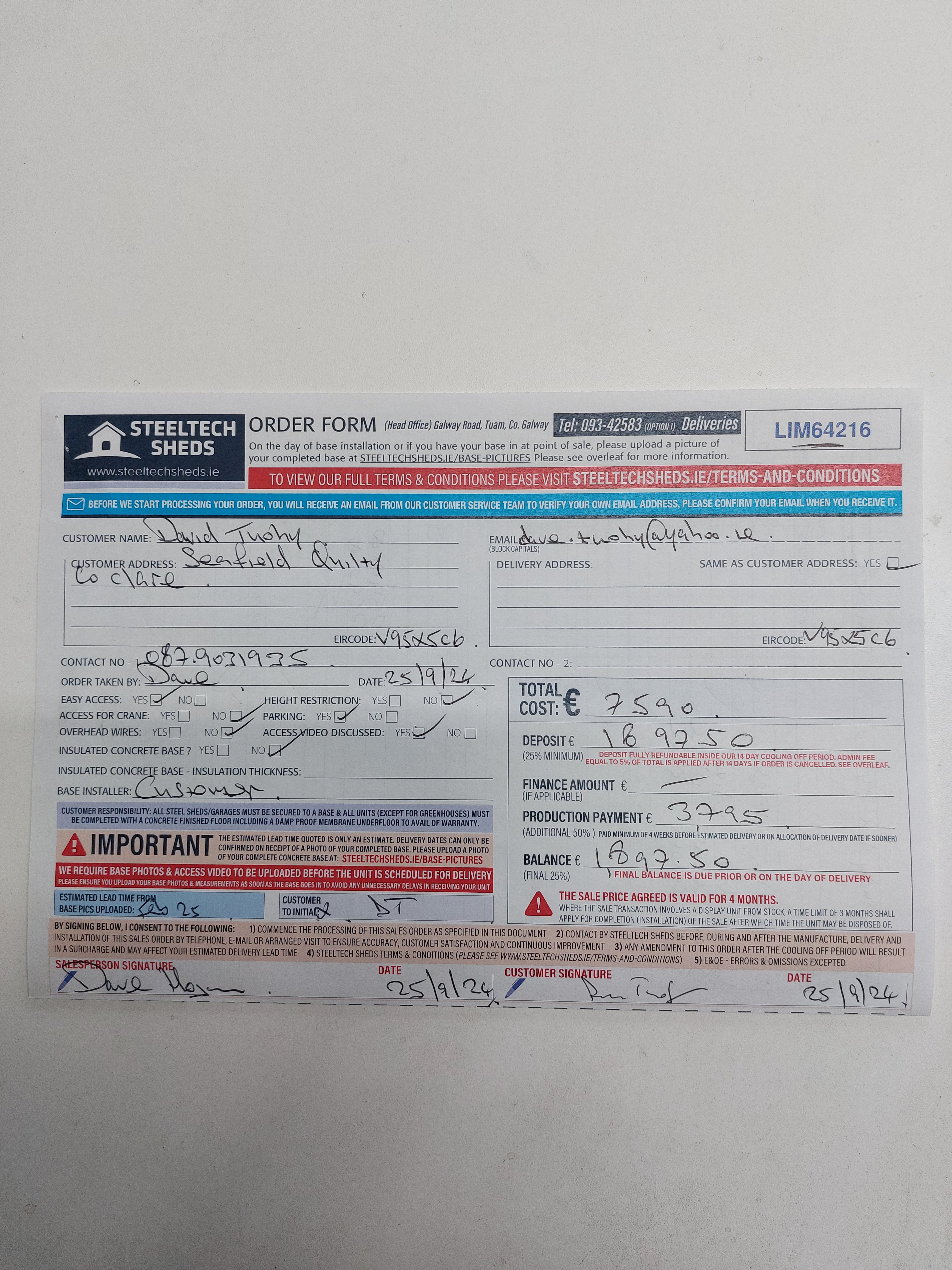 Upload Scanned Order Form - Page 1