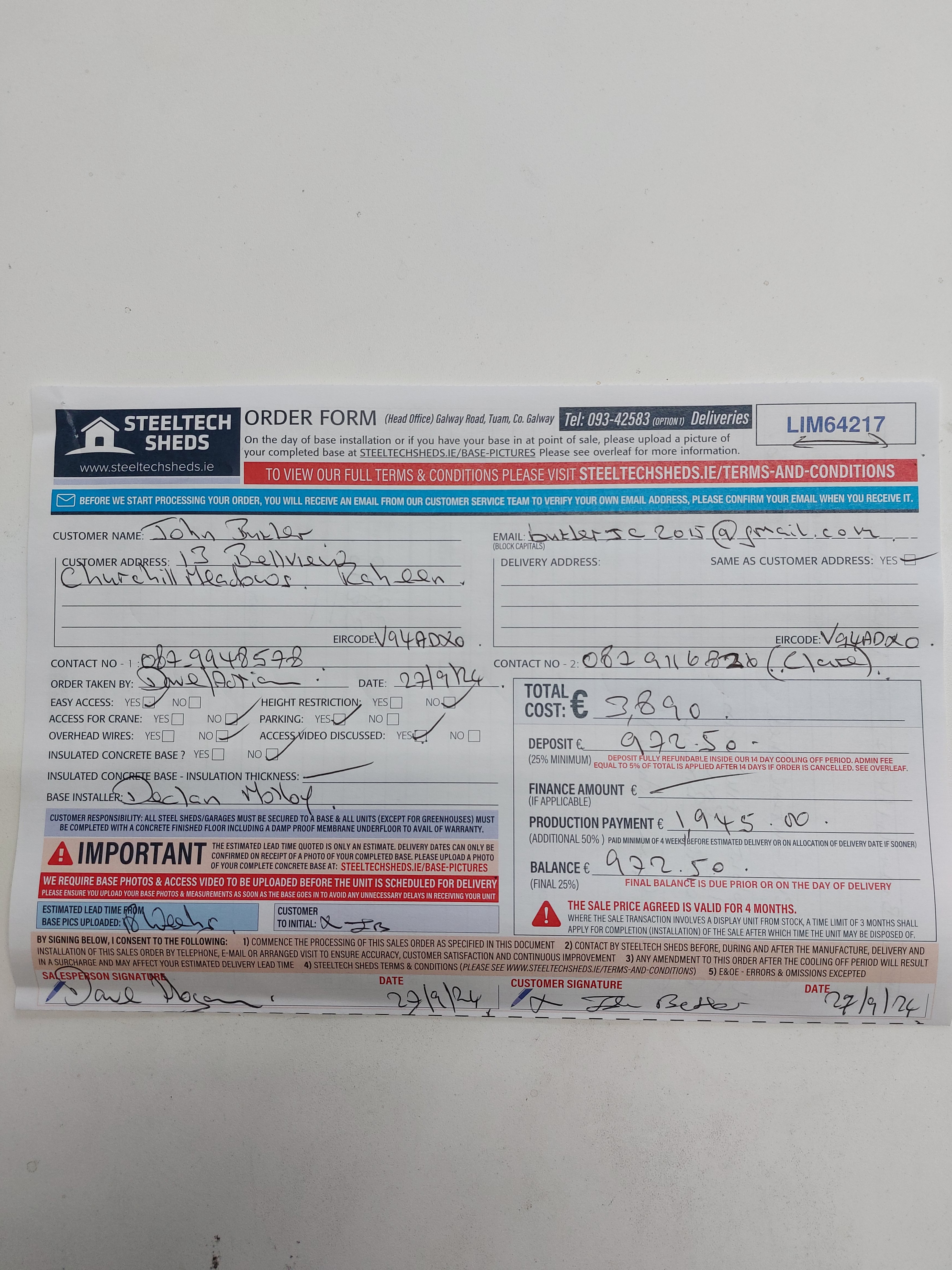 Upload Scanned Order Form - Page 1