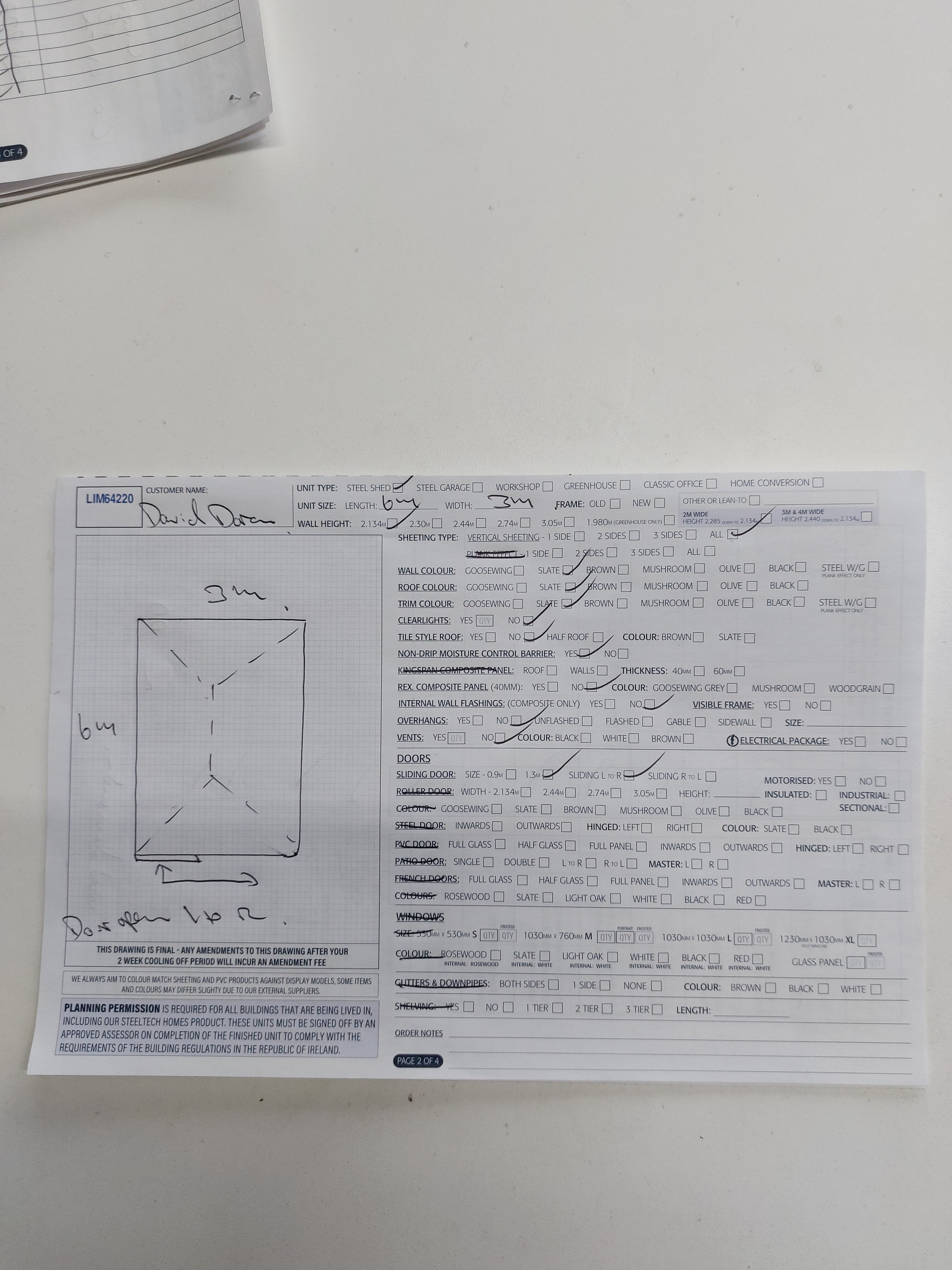 Upload Scanned Order Form - Page 2