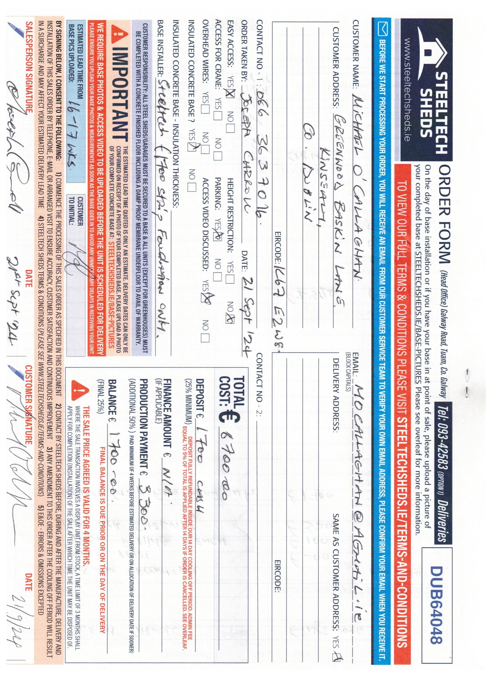Upload Scanned Order Form - Page 1