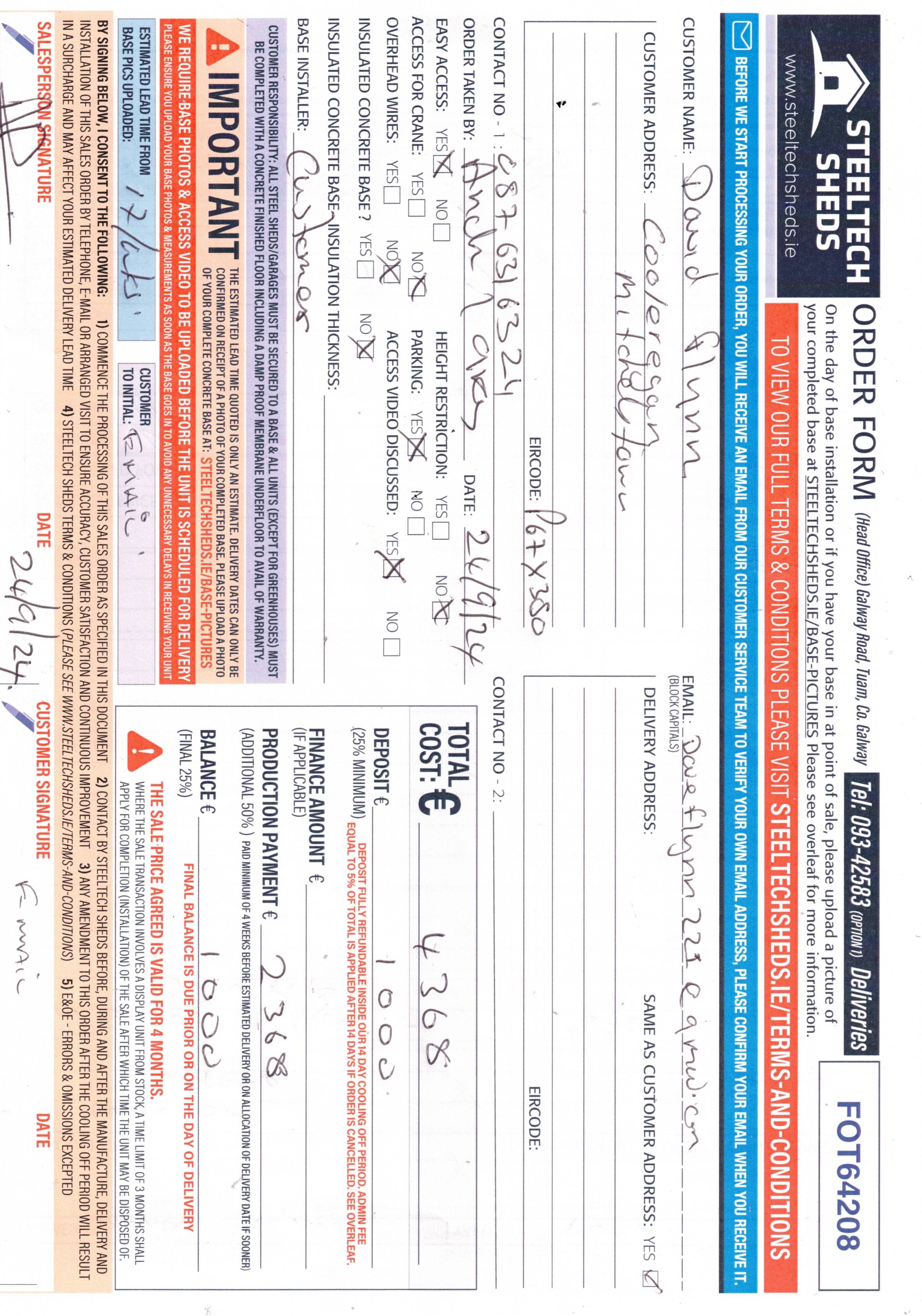 Upload Scanned Order Form - Page 1
