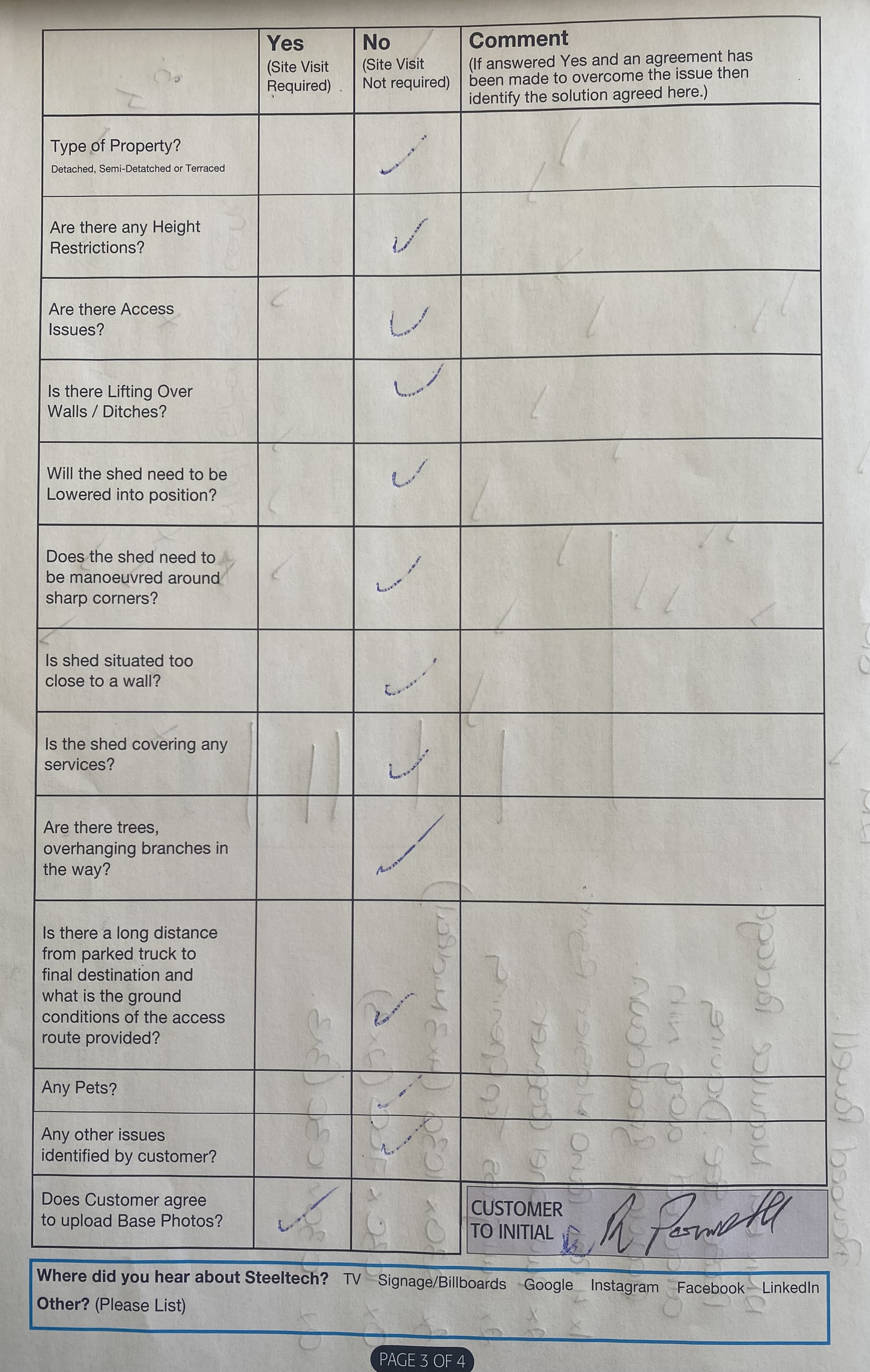 Upload Scanned Order Form - Checklist