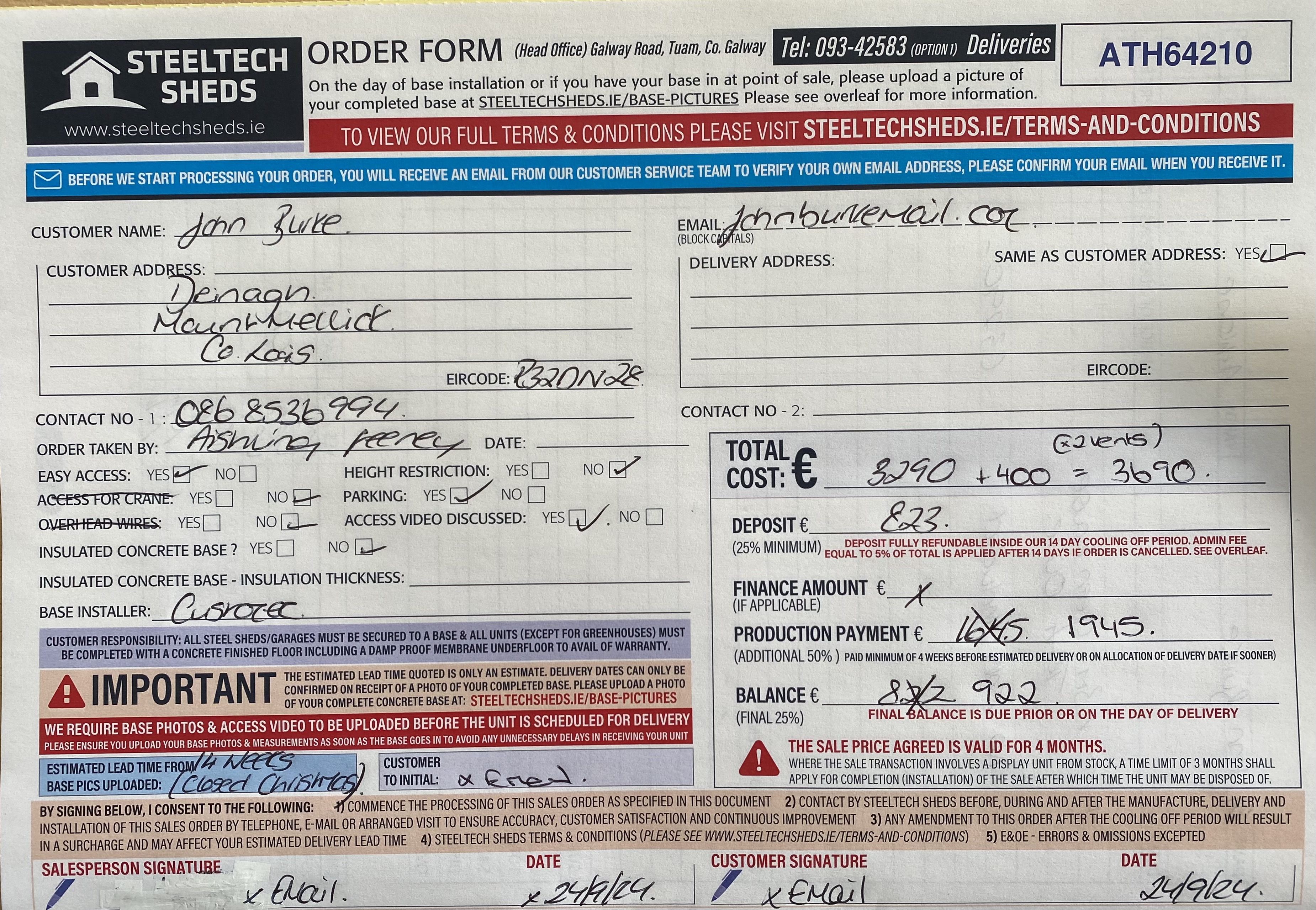 Upload Scanned Order Form - Page 1