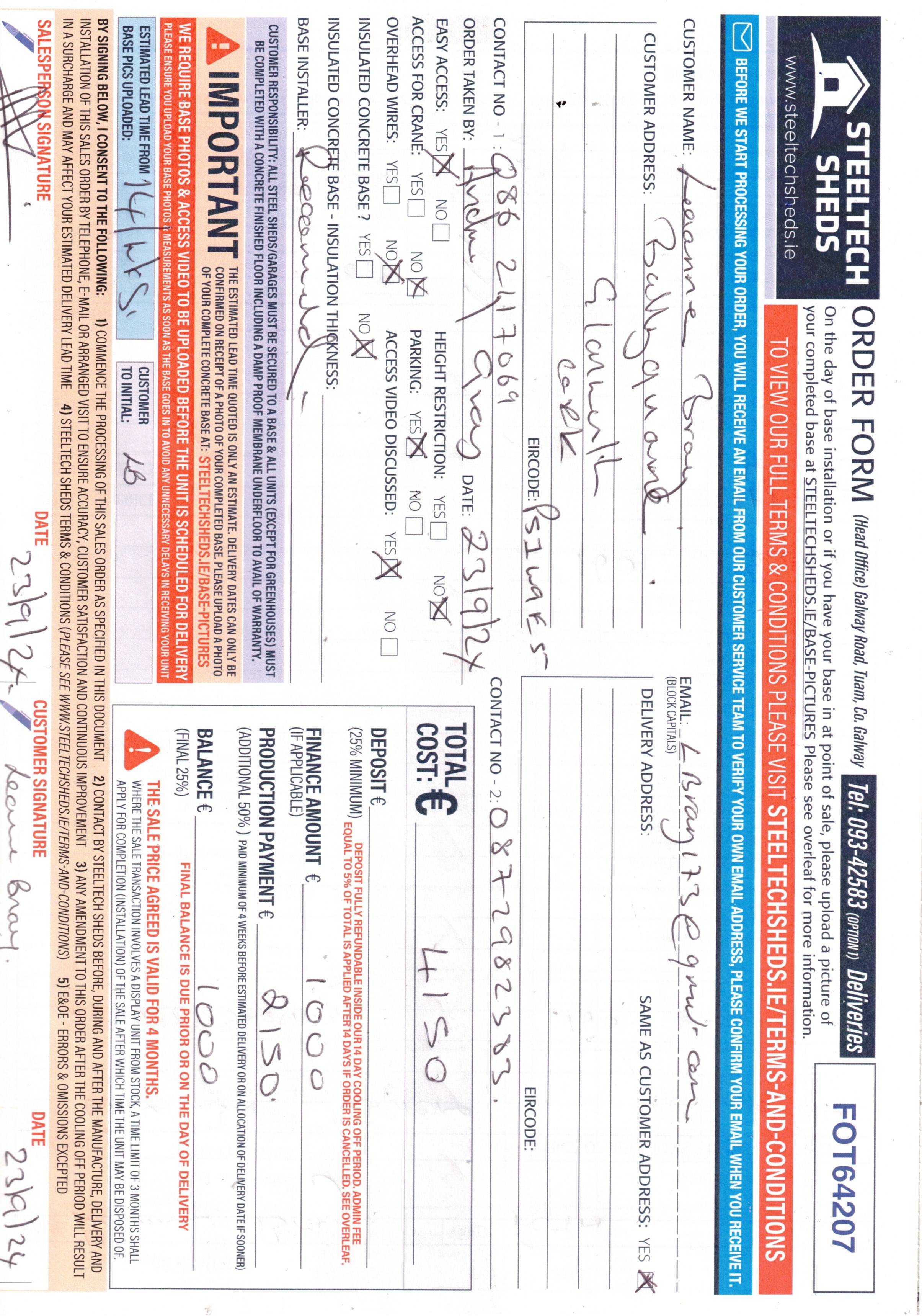 Upload Scanned Order Form - Page 1