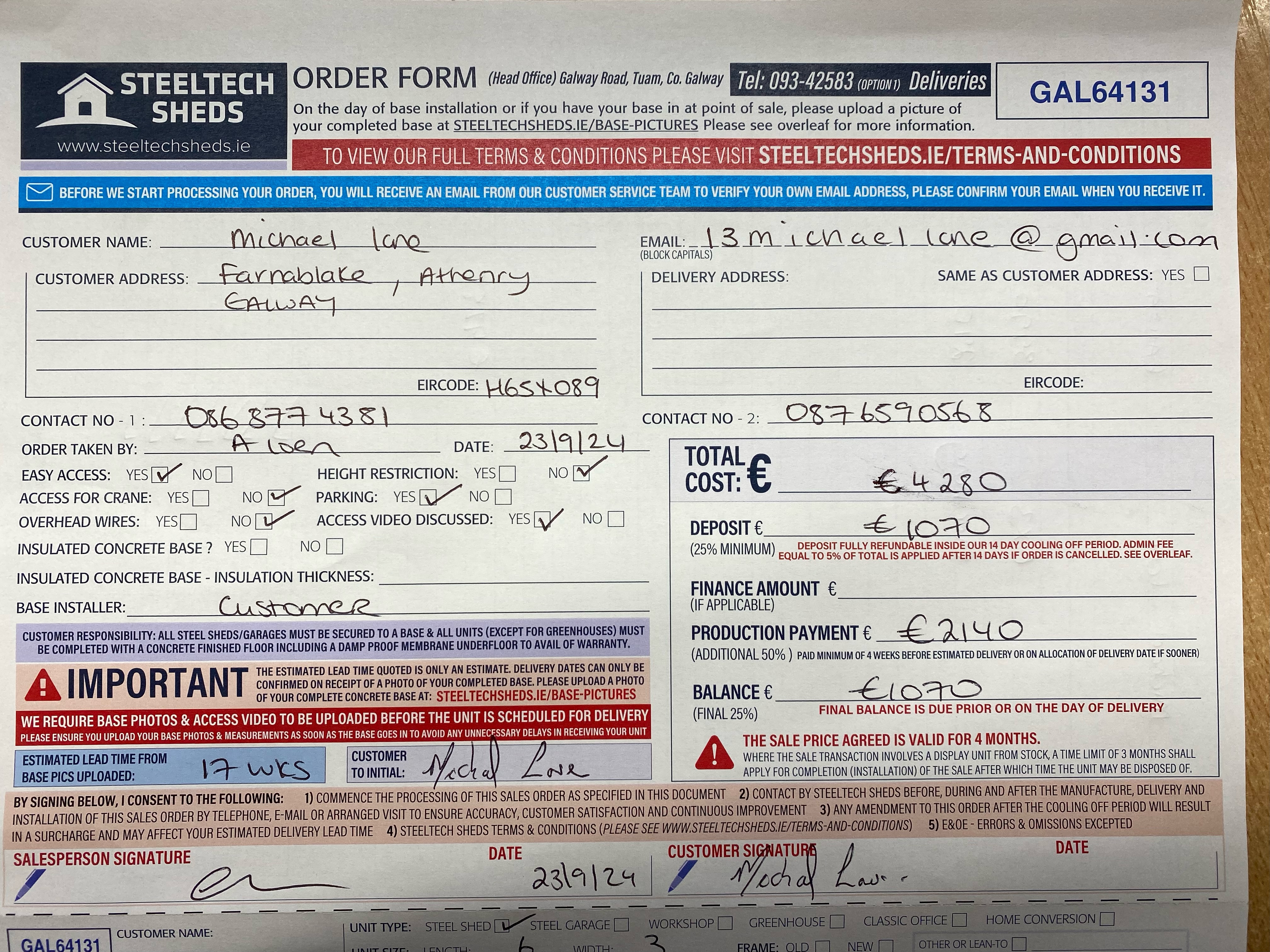 Upload Scanned Order Form - Page 1