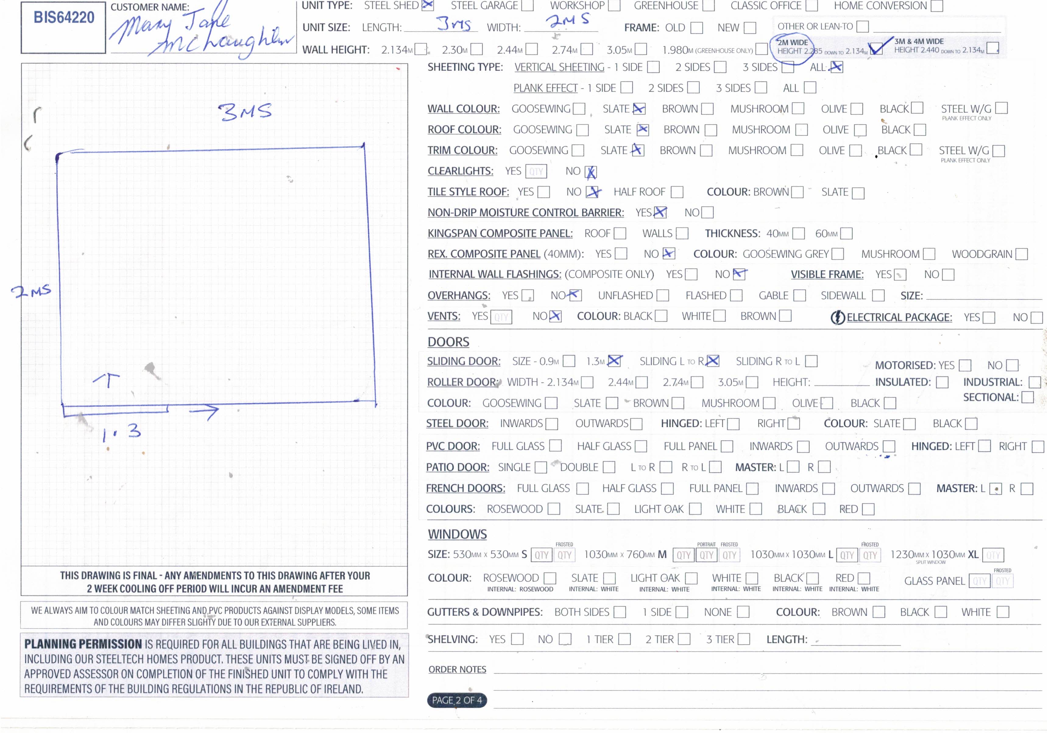 Upload Scanned Order Form - Page 2
