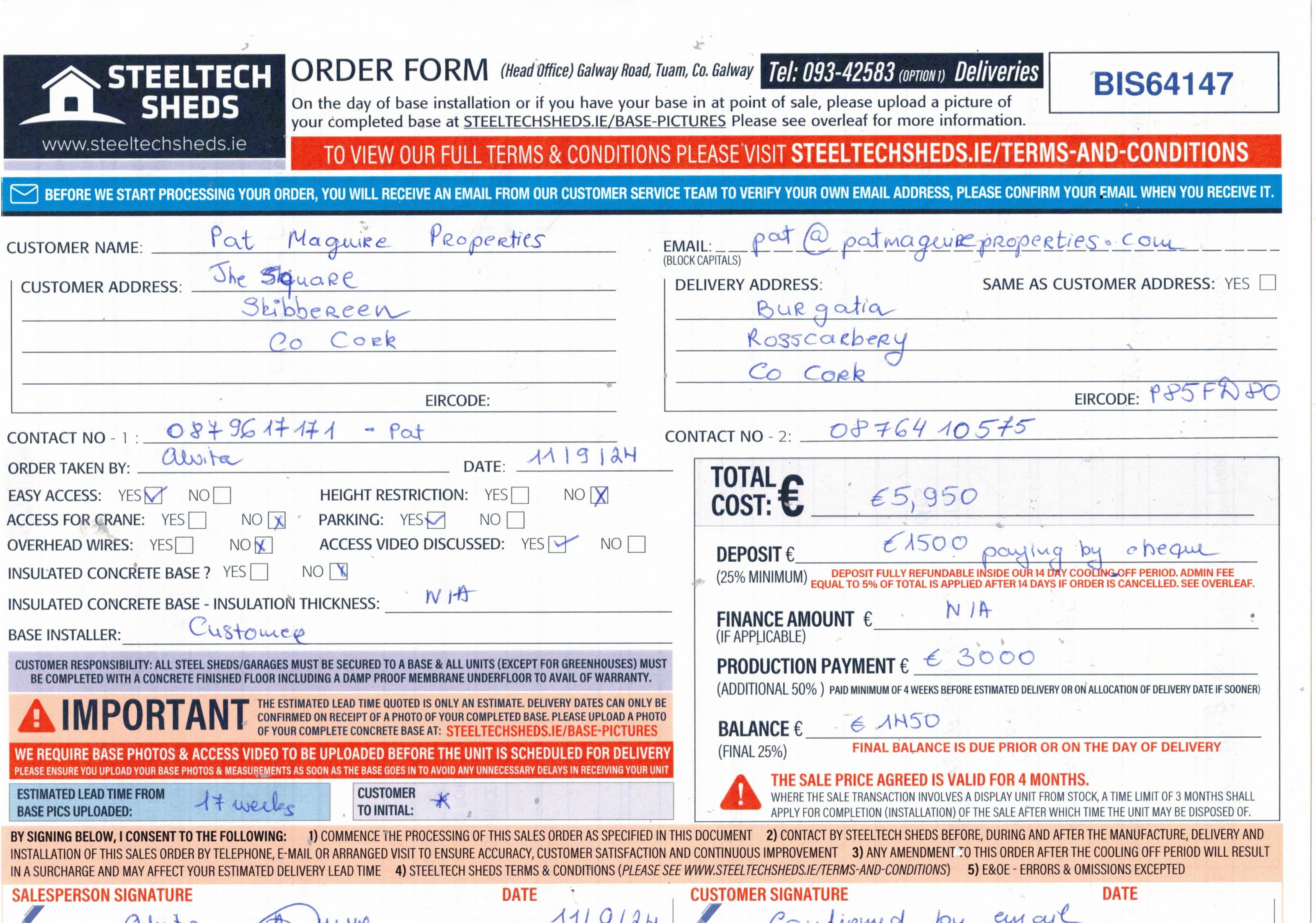 Upload Scanned Order Form - Page 1