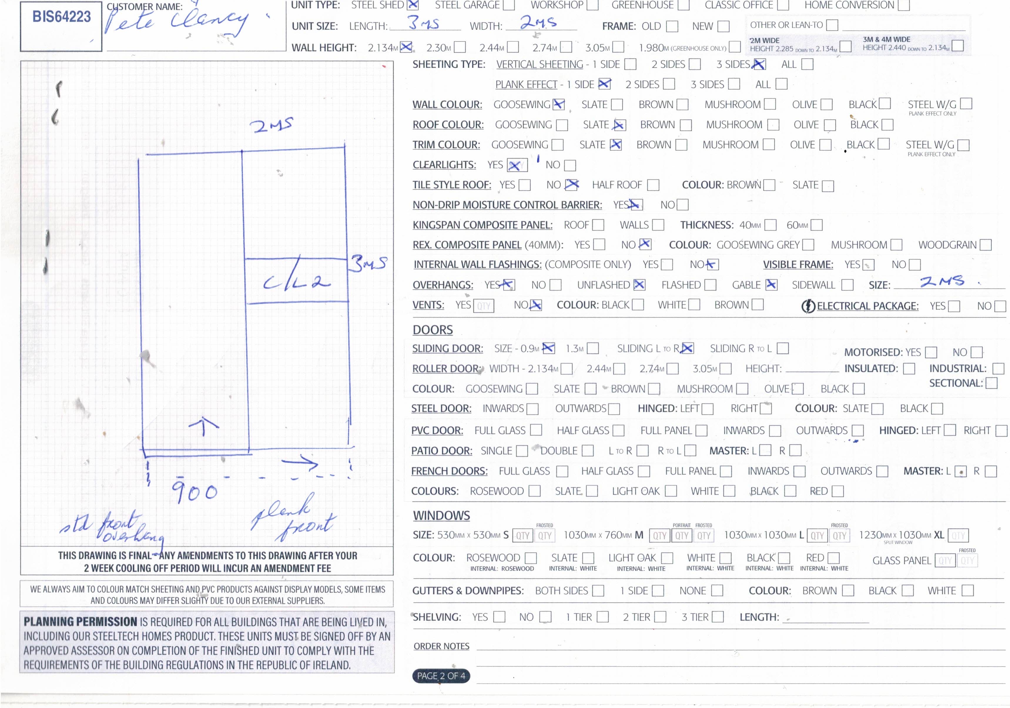 Upload Scanned Order Form - Page 2