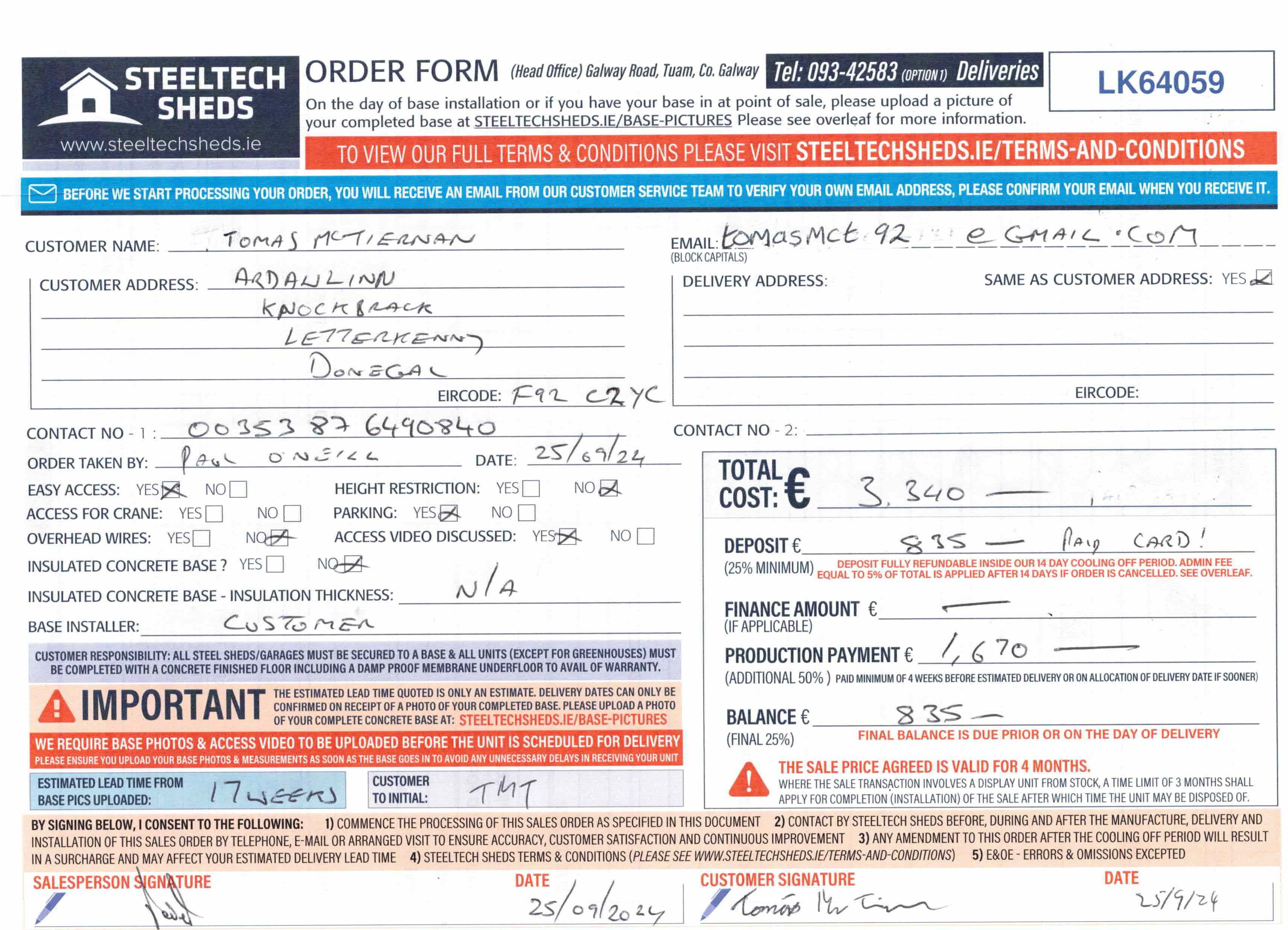 Upload Scanned Order Form - Page 1