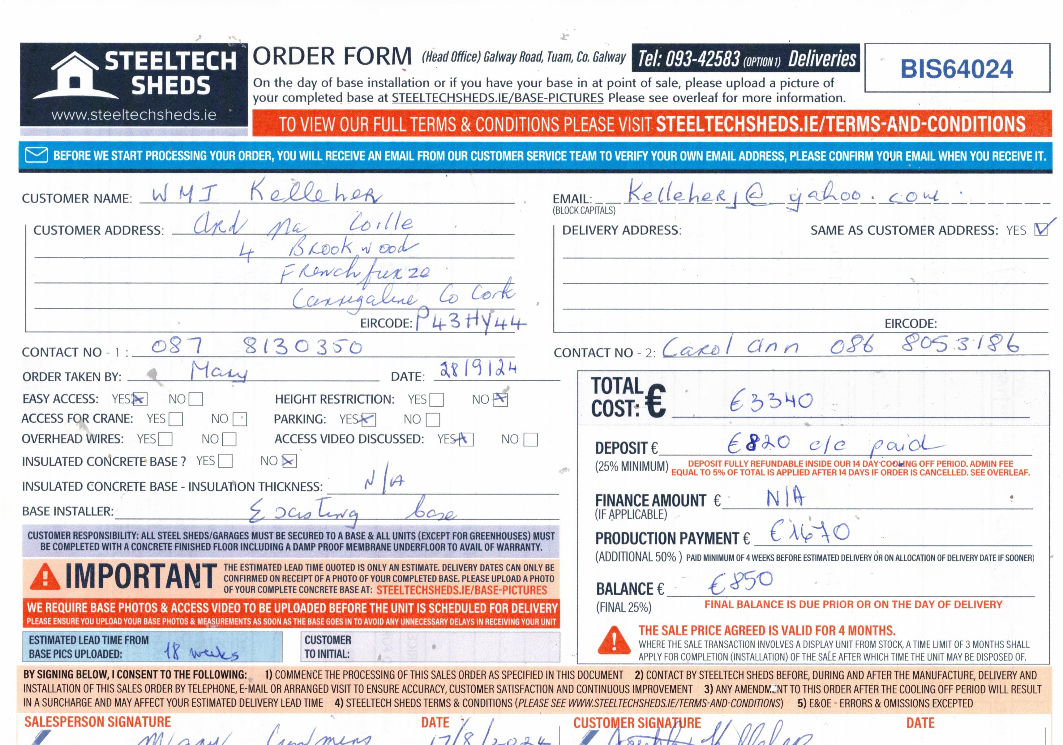 Upload Scanned Order Form - Page 1
