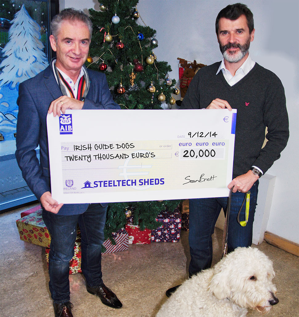 steeltech donate to irish guide dogs