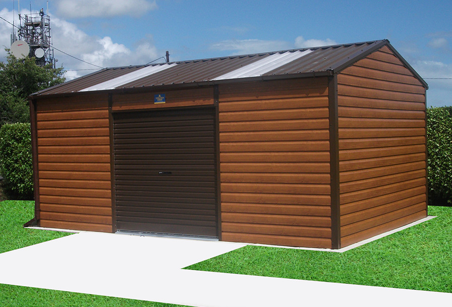 Timber Effect &amp; Wood Effect Steel Garages